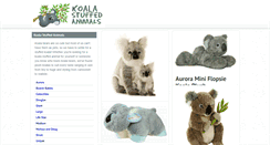 Desktop Screenshot of koalastuffedanimals.com