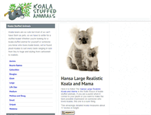 Tablet Screenshot of koalastuffedanimals.com
